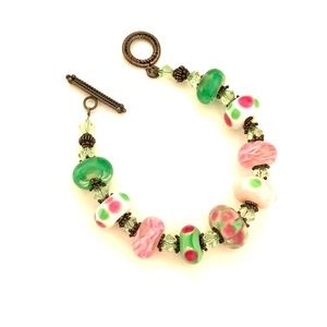 Bright beaded bracelet